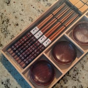 🆕 Japanese Wood Chopsticks Set